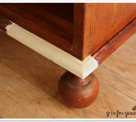 creating a faux card catalog, painted furniture