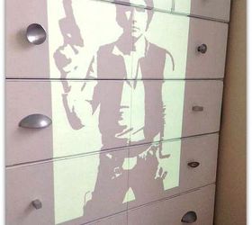 han solo dresser makeover, painted furniture