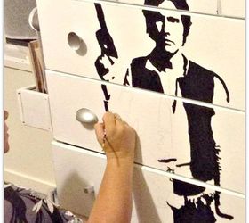 han solo dresser makeover, painted furniture
