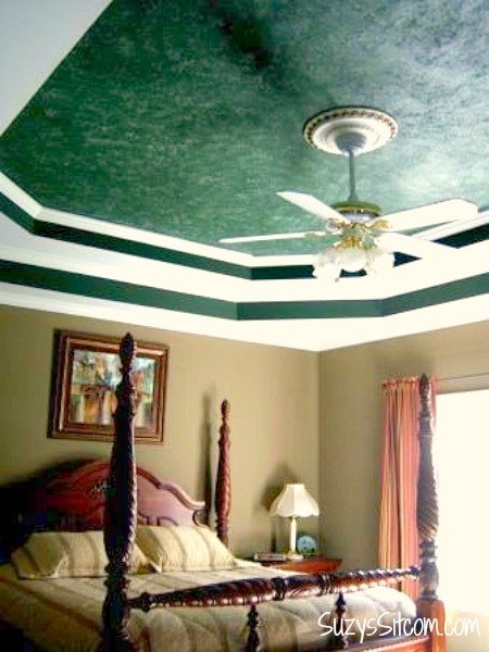 how to paint a faux marble ceiling, diy, painting, wall decor