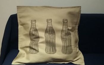 Transferencia de Coca-Cola Vintage en la funda de almohada, fácil y precisa