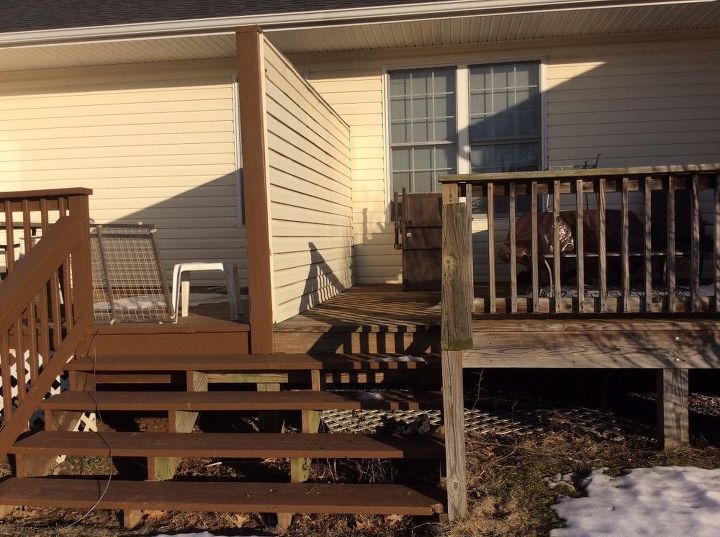 q deck remodel, decks, home improvement, small home improvement projects, stairs