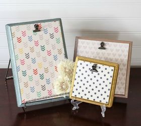 s 9 budget ways to add gleaming metallic accents, crafts, home decor, Outline wood memo holders in metallic hues