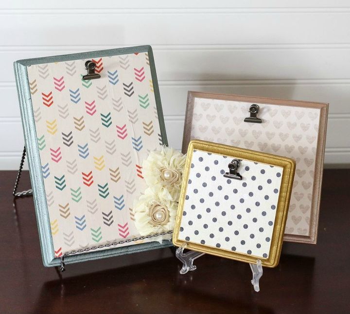 s 9 budget ways to add gleaming metallic accents, crafts, home decor, Outline wood memo holders in metallic hues