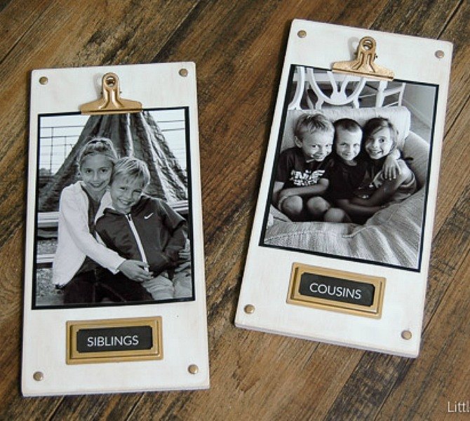 s 9 budget ways to add gleaming metallic accents, crafts, home decor, Add metal hardware to cute picture plaques