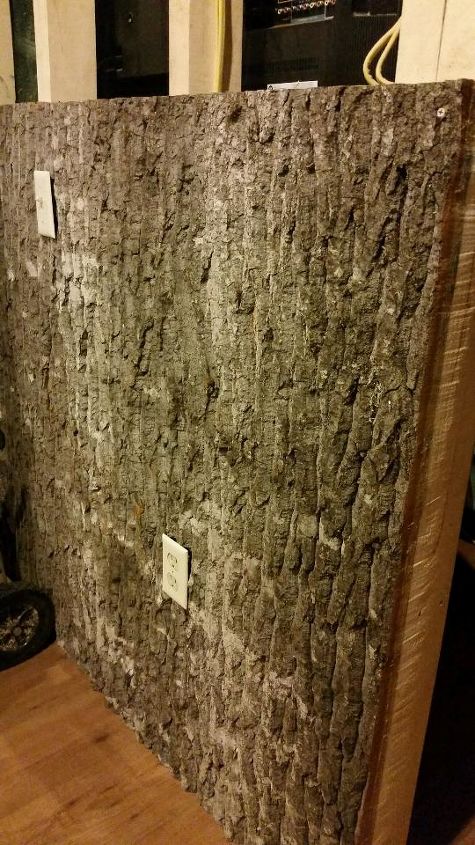 bark walls harvesting poplar bark, diy, repurposing upcycling, wall decor