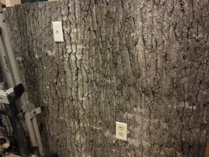 bark walls harvesting poplar bark, diy, repurposing upcycling, wall decor