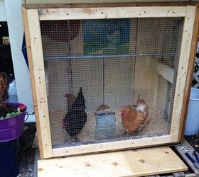 a summer chicken coop, diy, doors, homesteading, outdoor living, repurposing upcycling, woodworking projects