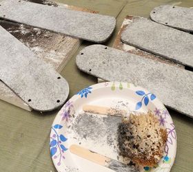 up cycled ceiling fan blades