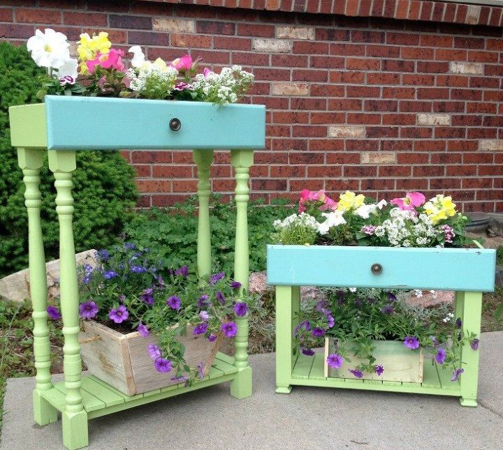 s 13 planter ideas that blow all other planters out of the water, container gardening, gardening, repurposing upcycling, Repurpose abandoned drawers for the garden