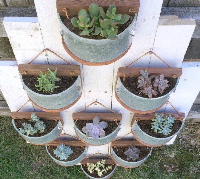 s 13 planter ideas that blow all other planters out of the water, container gardening, gardening, repurposing upcycling, Turn old light fixtures into plant towers