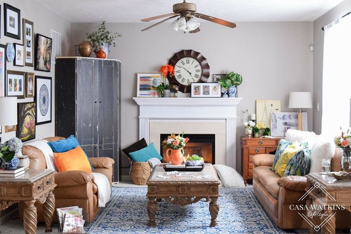 family room refresh newyearnewroomchallenge, fireplaces mantels, home decor, living room ideas