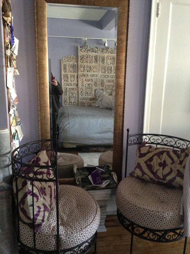 i want to lighten these black iron moroccan chairs