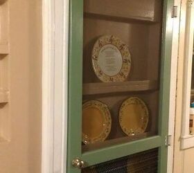 a place for my plates, diy, doors, organizing, storage ideas