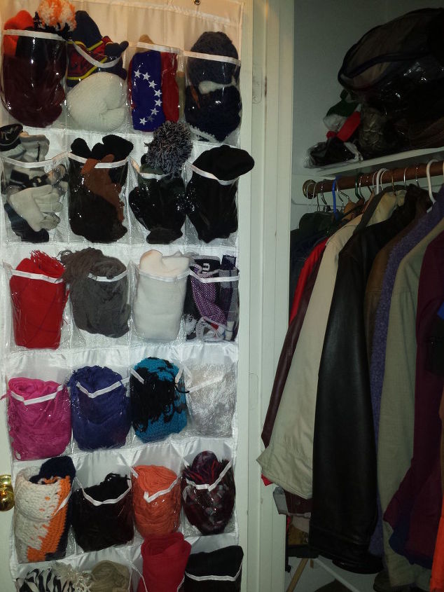 perfect to store scarfs gloves and beanies, organizing, repurposing upcycling, storage ideas