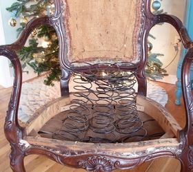 french chair repair and makeover, painted furniture, reupholster