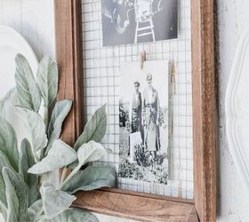 unique way to display photos in a diy picture frame, crafts, how to, repurposing upcycling, wall decor