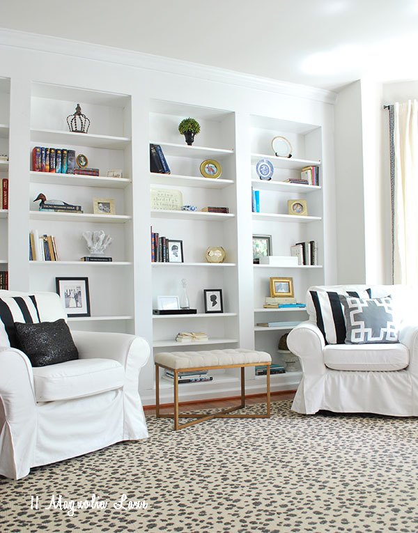Create The Look of High-End Built-In Bookcases on an Empty Wall | Hometalk
