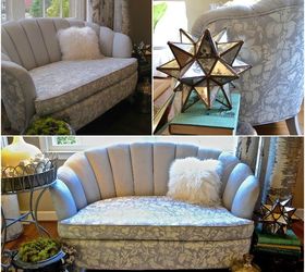8 beautiful upholstery updates with furniture stencils chalk paint, chalk paint, painted furniture, reupholster