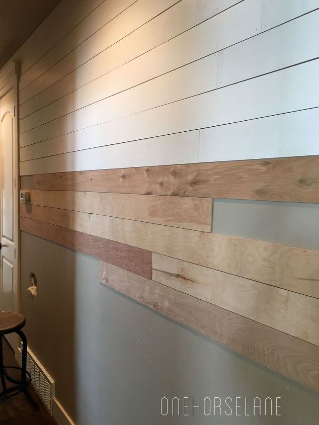 diy shiplap wall easy cheap and beautiful part 1, diy, how to, wall decor, woodworking projects