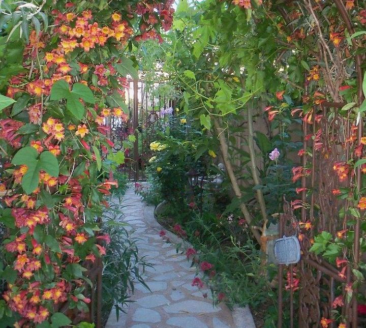 9 budget ways to make your walkway look even better than last year, Lay down shards of broken concrete