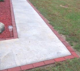 9 budget ways to make your walkway look even better than last year, Line a boring walkway with bricks