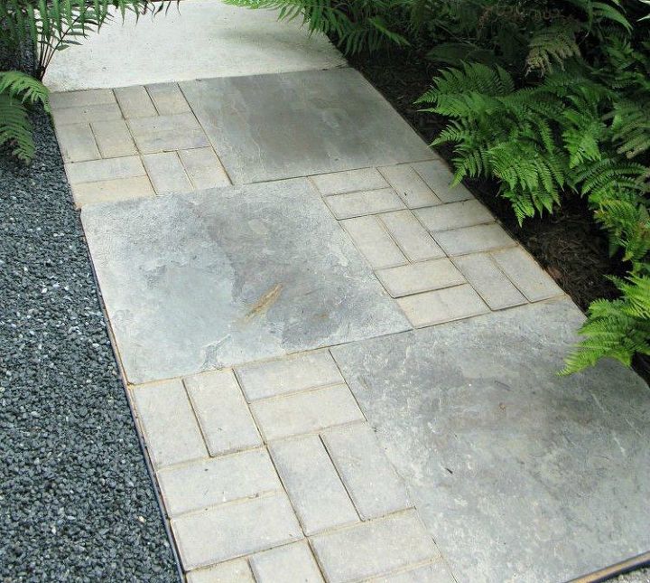 9 budget ways to make your walkway look even better than last year, Design a trail using inexpensive pavers