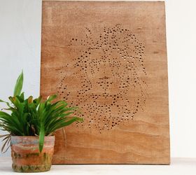 drill and plywood diy art board, wall decor, woodworking projects