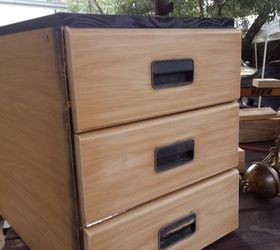 turn boring office storage into a ooak tool box, chalk paint, painted furniture