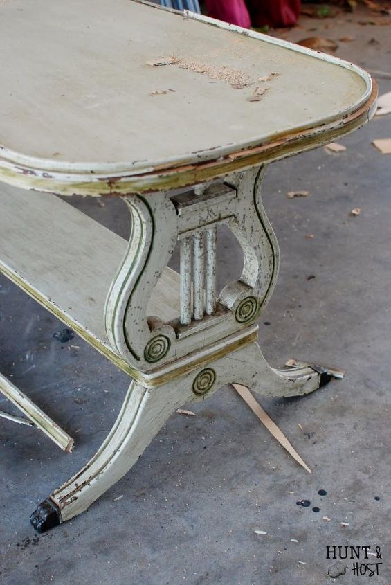 table makeover inspired by chocolate, chalk paint, painted furniture