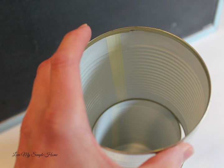 diy tin can vase when two is better than one, crafts, repurposing upcycling