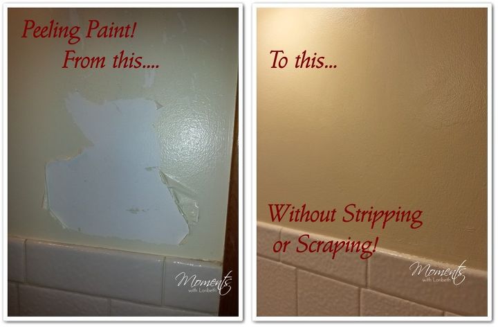 how to fix peeling paint without scraping