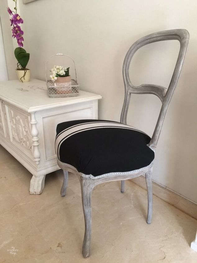 make a statement the elizabethan chair makeover, how to, painted furniture, reupholster