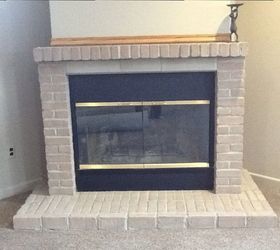 white wash fireplace brick, concrete masonry, fireplaces mantels, painting, After