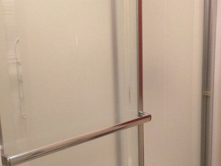 q how to diy hinged shower door, bathroom ideas, doors, home maintenance repairs, minor home repair