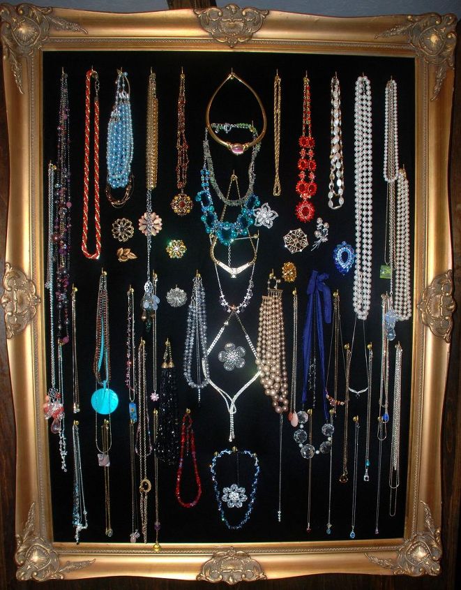 how to make a jewelry display frame, crafts, organizing, repurposing upcycling