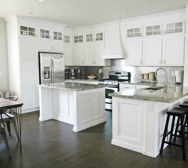 Interior Transform Kitchen Cabinets 14 easiest ways to totally transform your kitchen cabinets hometalk add a row of open top space