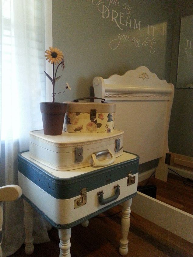Vintage Suitcase Table Hometalk