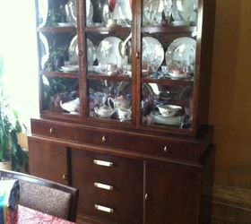can chalk paint be used right over varnished stain piece of furniture, china cabinet