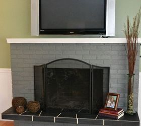 easy ideas to update your fireplace brick stone and more, fireplaces mantels, painting