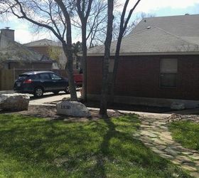 q in need of your ideas on front yard using hardscape design, curb appeal, landscape, paint colors