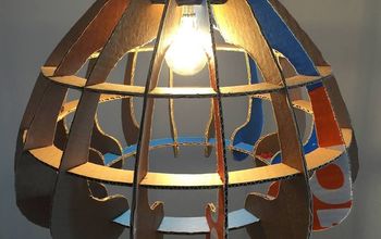 BoxCrown: Upcycled Cardboard Lampshade