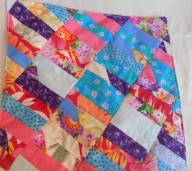 spring flower quilt, crafts, repurposing upcycling, reupholster