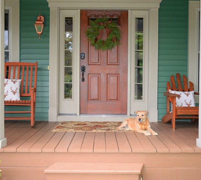 10 gorgeous front porch floors that will slow traffic on your street, Re stain your tired porch