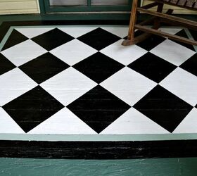 10 gorgeous front porch floors that will slow traffic on your street, Create a striking pattern
