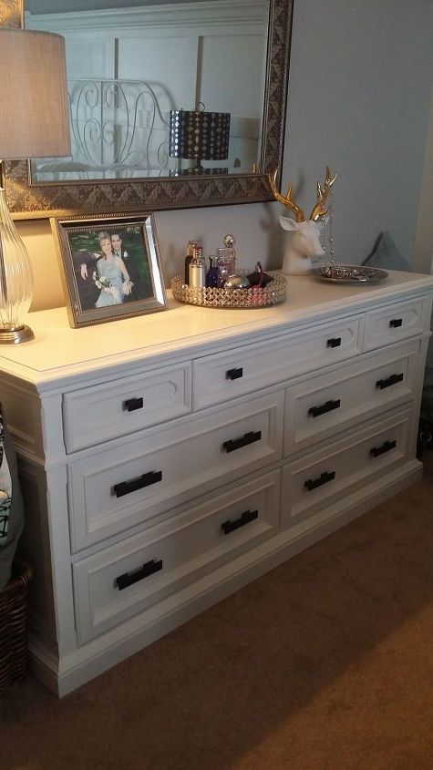 giving a thrift store dresser a new look, painted furniture