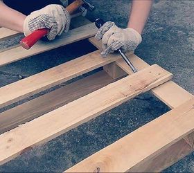 pallet coffee table video, diy, how to, painted furniture, pallet, woodworking projects