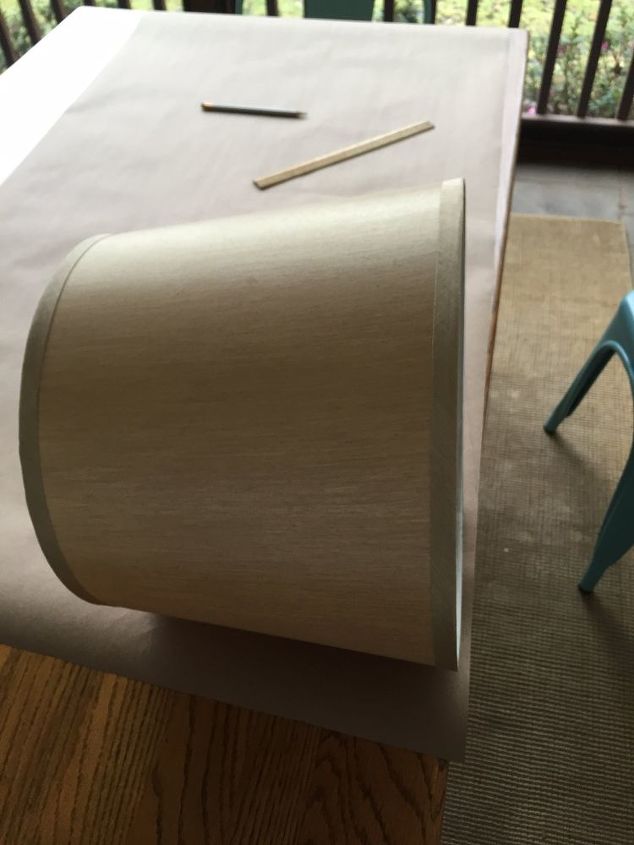 lampshade update, crafts, how to, reupholster