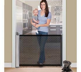 Use a window roller shade for a pet gate??