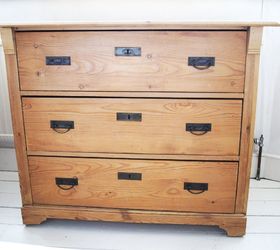 putting pattern on a pine chest of drawers when to stop, painted furniture, Before